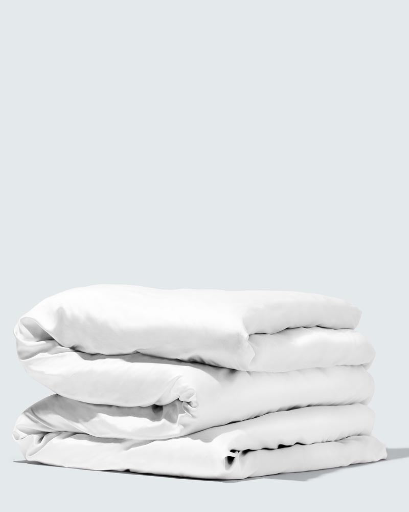 Silky Bamboo Duvet Cover | Pearl White | Available in 4 sizes–Hairlust