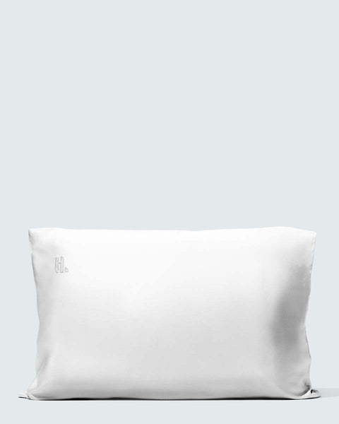 Silky Bamboo Pillowcase Pearl White Protect hair while sleeping